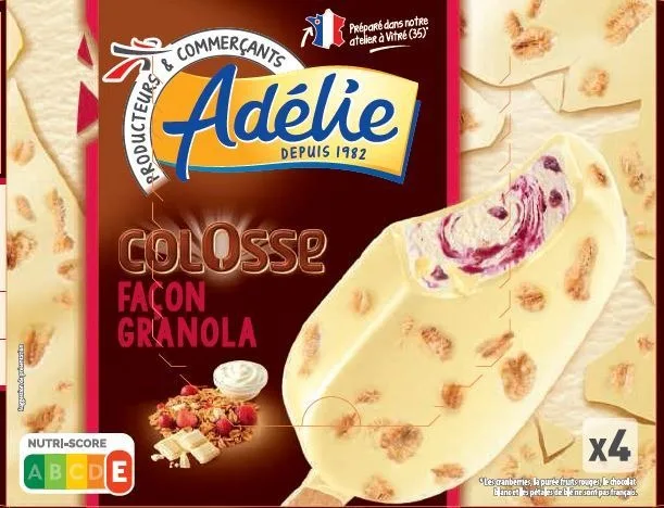 Adelie colosse facon granola