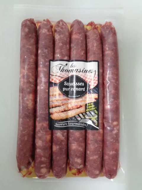 Saucisses pur canard façon chipolata