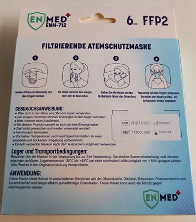 Particle filter mask