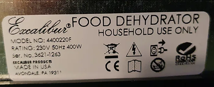 Food dehydrator
