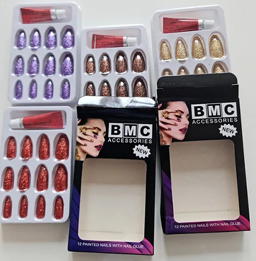 False nails with glue