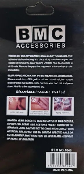 False nails with glue