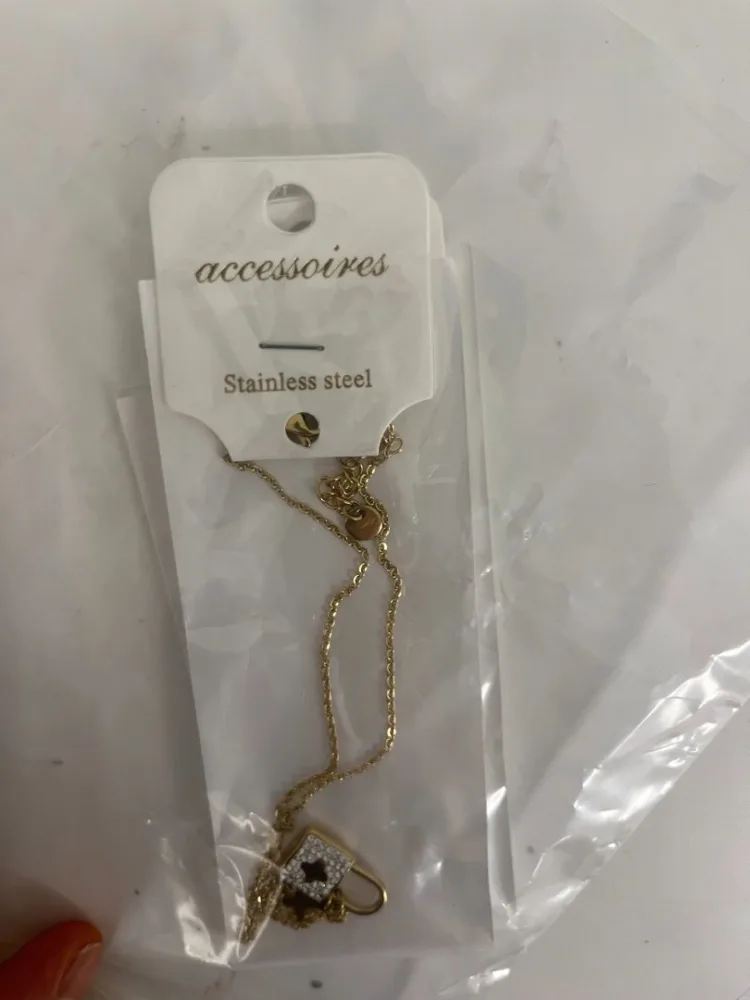 Collier cadenas strass