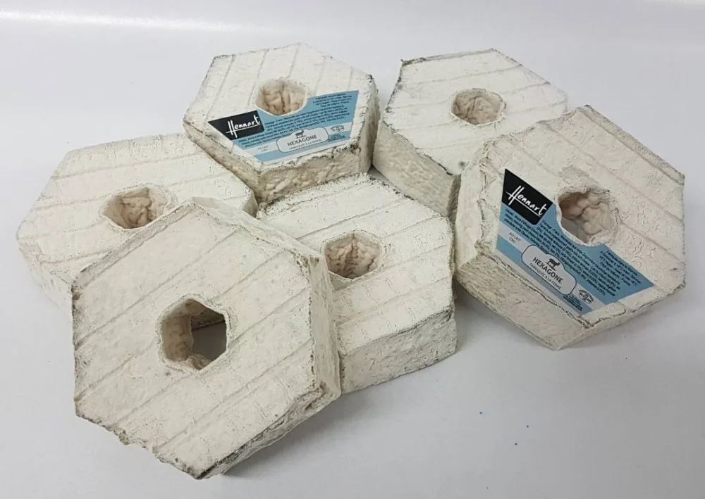 Hexagone cendre fermier