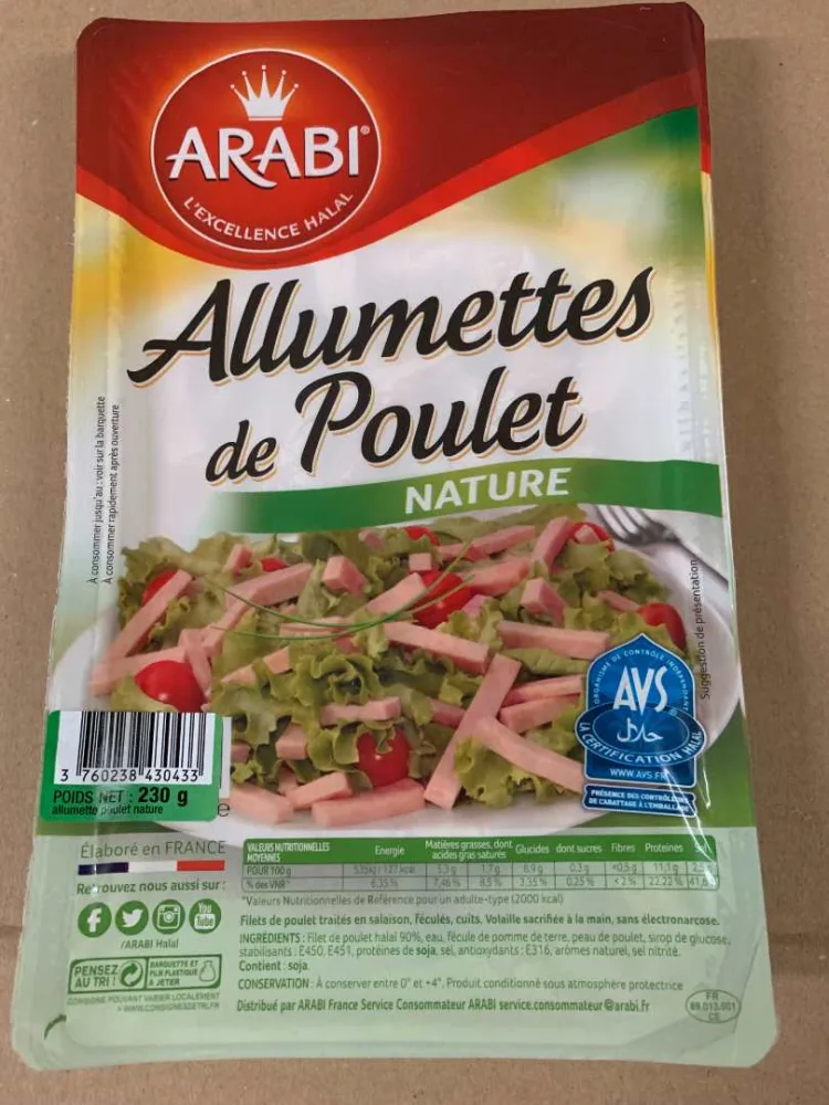 Allumettes de poulet