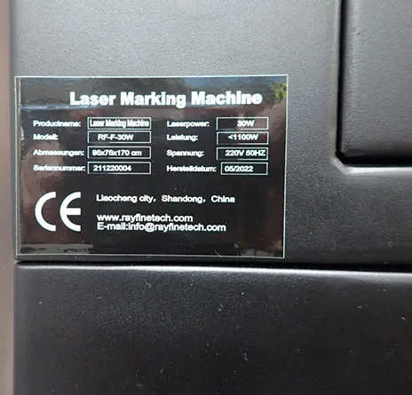 Laser marking machine