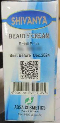 Skin whitening cream