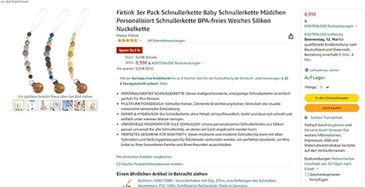 Soother holder