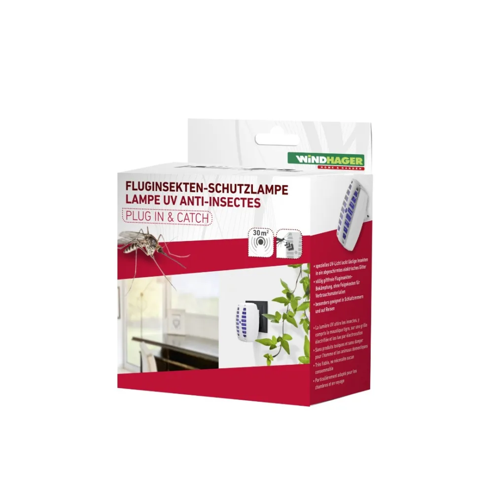 Lampe uv anti-insectes plug in & catch