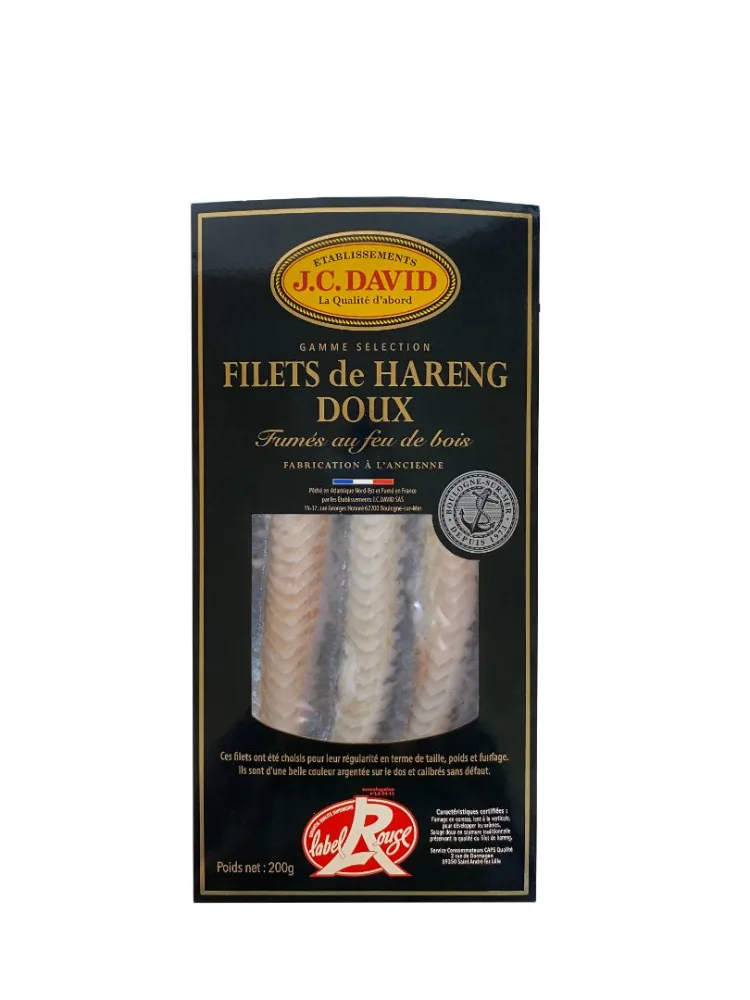 Filets de hareng doux fumé