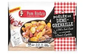 Frites / pommes de terre grenaille / wedges surgelees - marque pom bistro