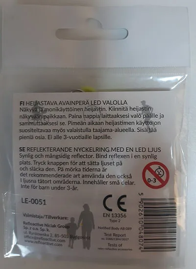 Reflective pendant with LED-light
