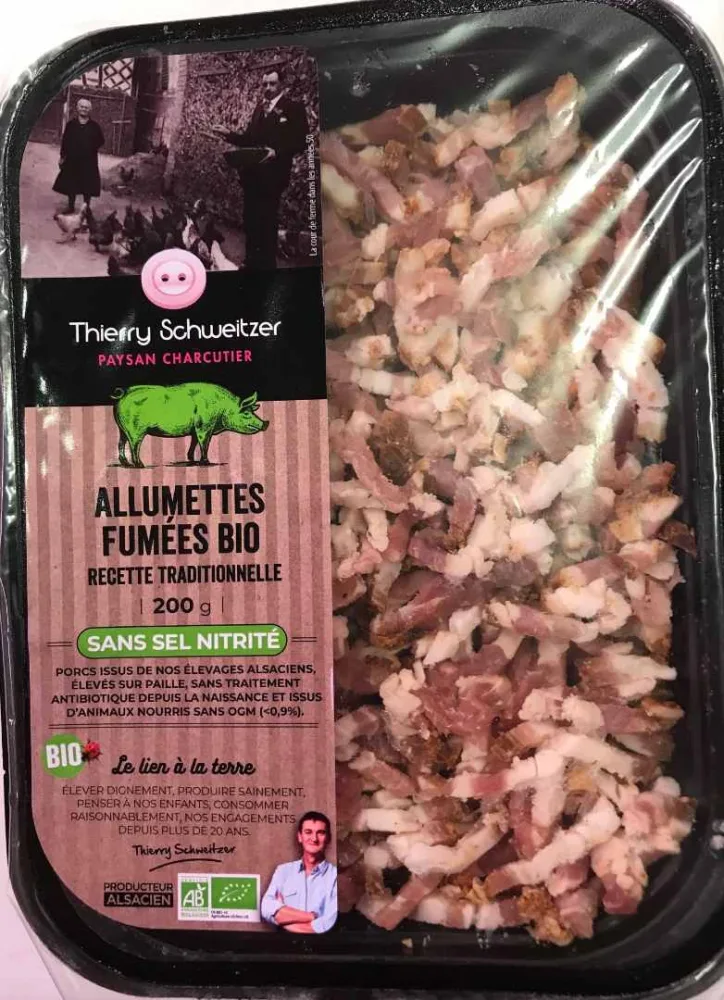 Allumettes fumees sans nitrite bio*