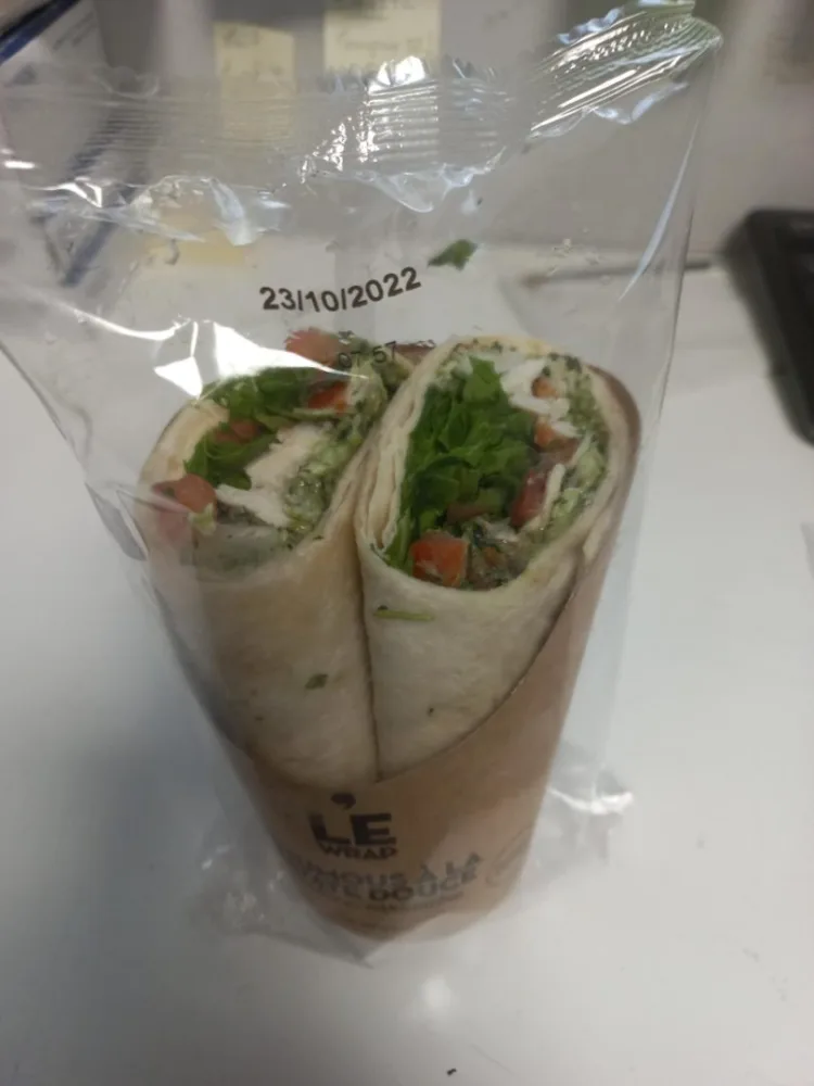 Wrap houmous patate douce
