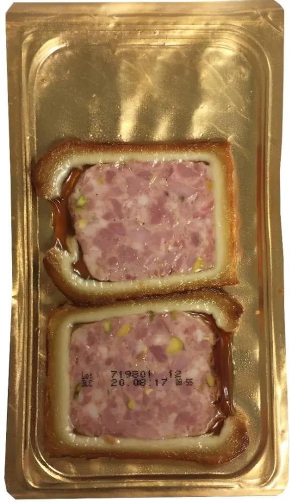 Pâté en croûte 2 tranches (diverses variétés)