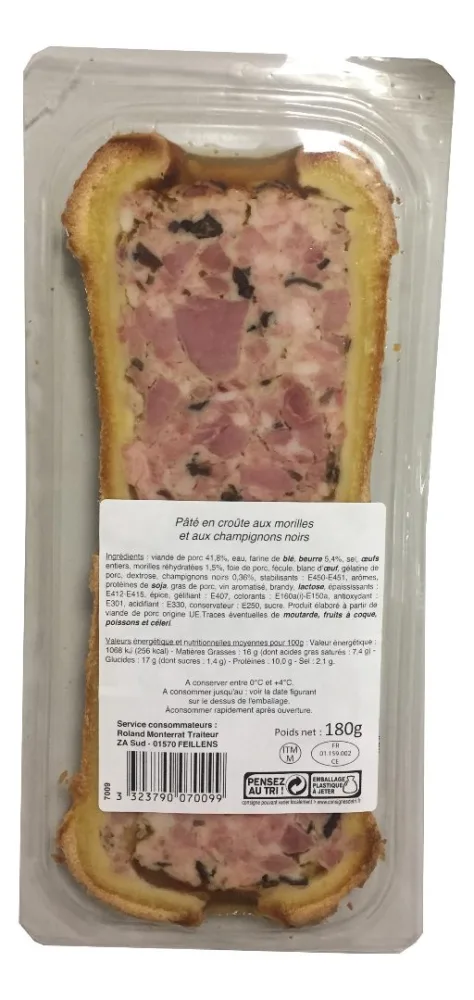 Pâté en croûte en tranches