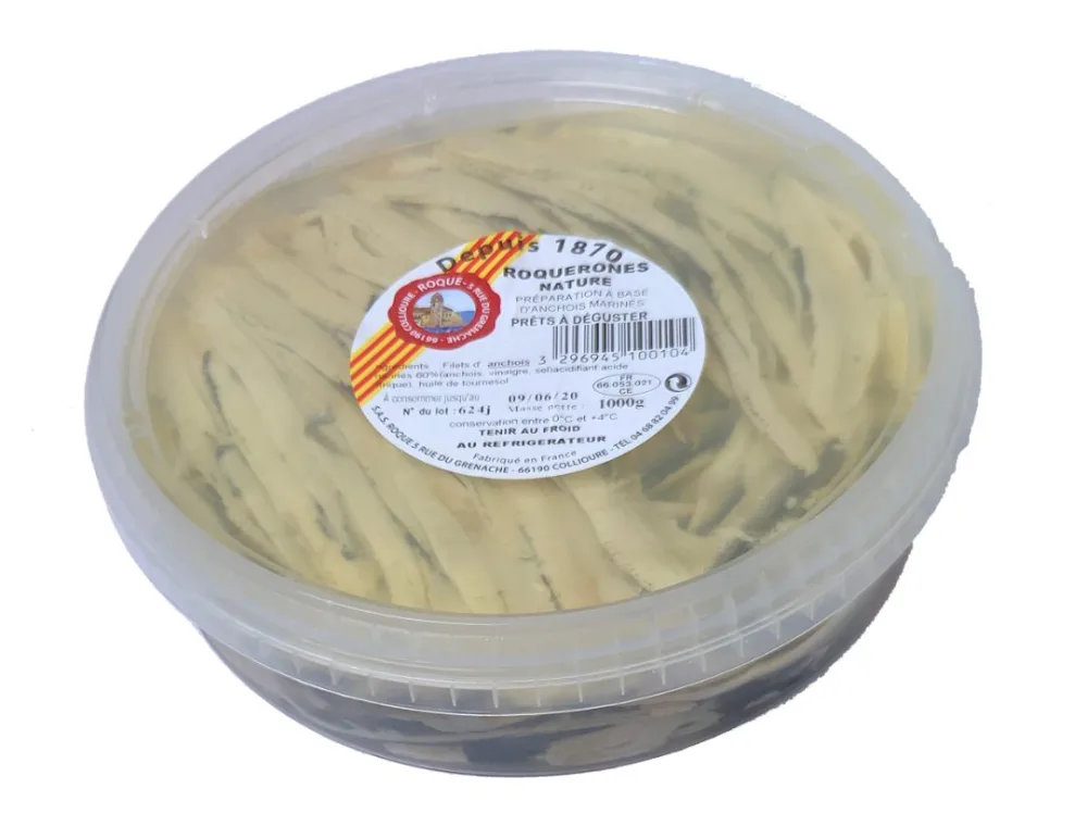Filets d'anchois marinés (roquerones)