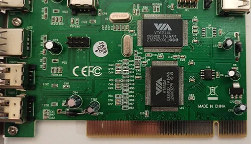 Peripheral component interconnect (PCI) card