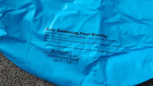Inflatable baby swimming float