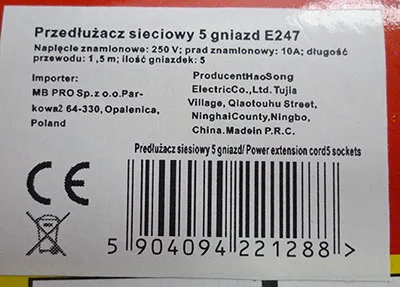 Extension lead