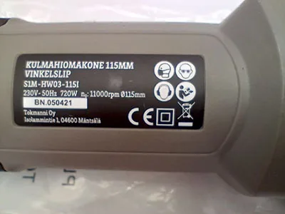Angle grinder