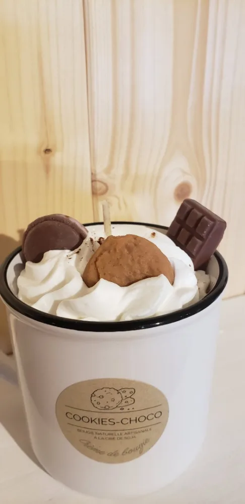Bougie cookie-choco gourmande