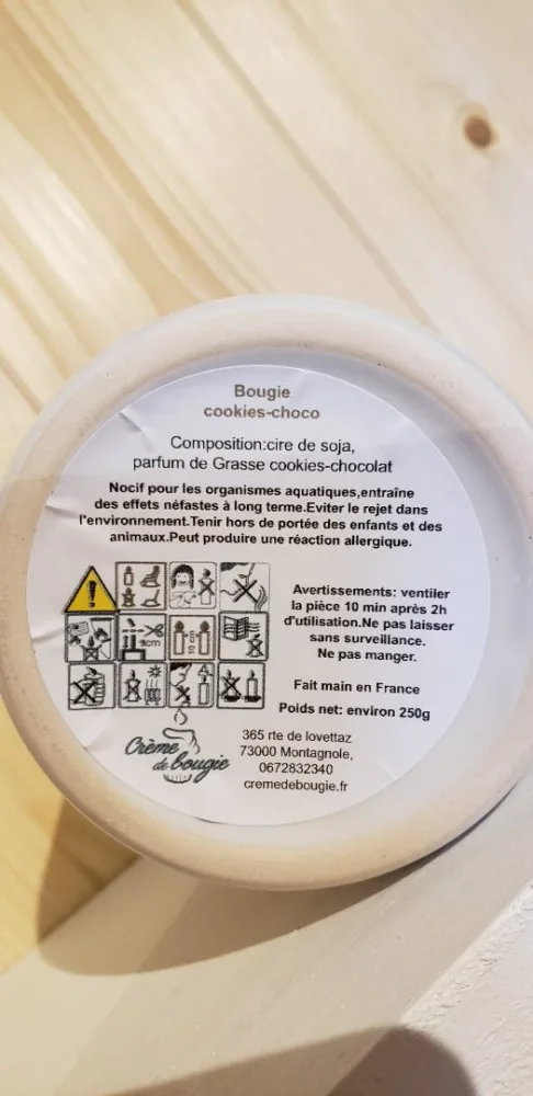 Bougie cookie-choco gourmande