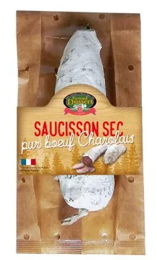 Saucisson sec pur boeuf charolais 200 g