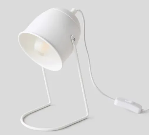 Lampe de bureau blanche