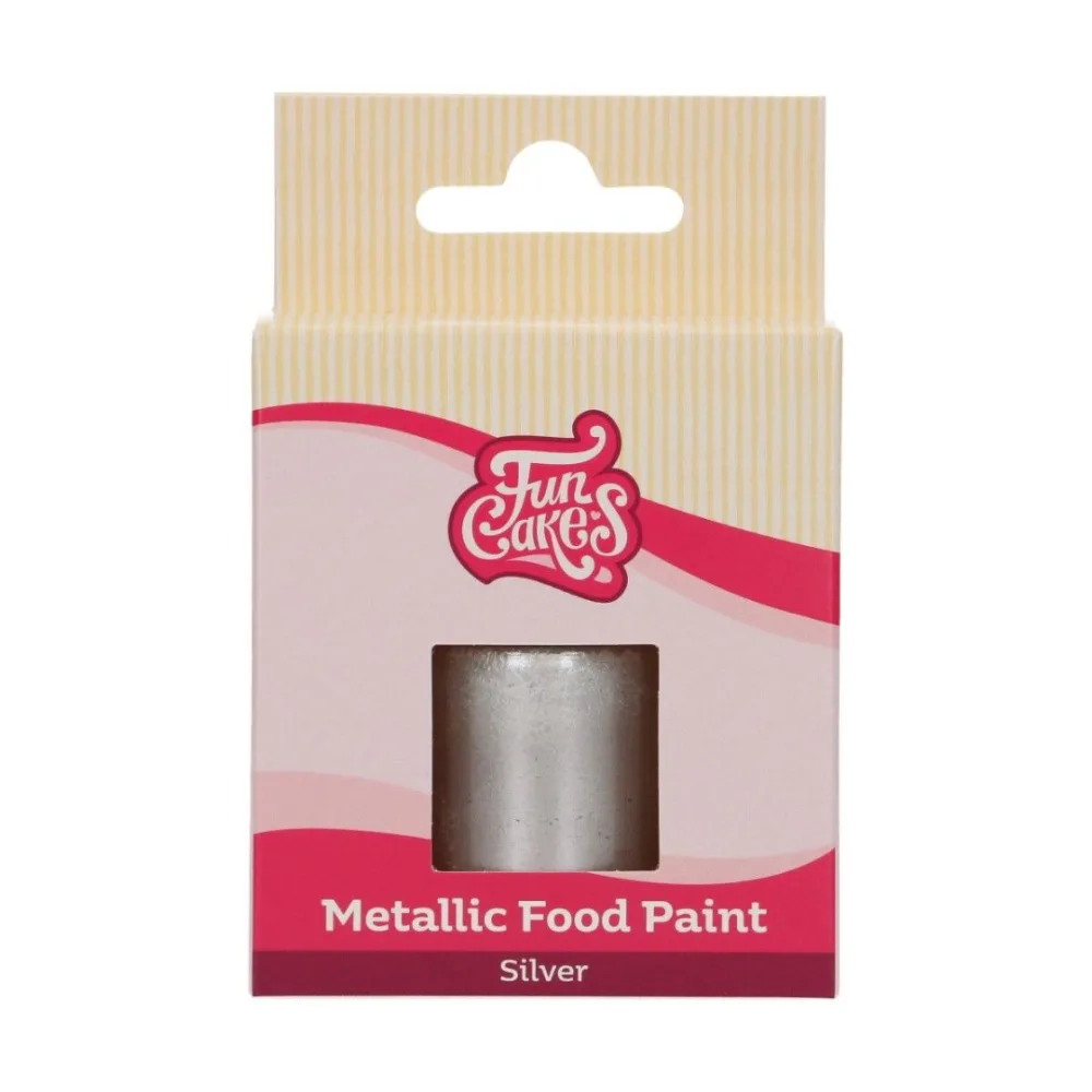 Metalic food paint silver