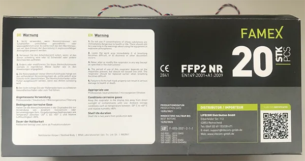Particle filter mask