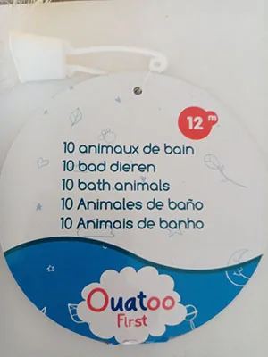 Plastic bath toy set