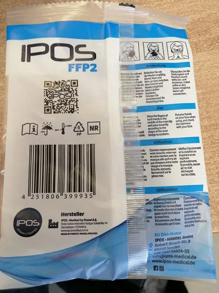 Particle filter mask