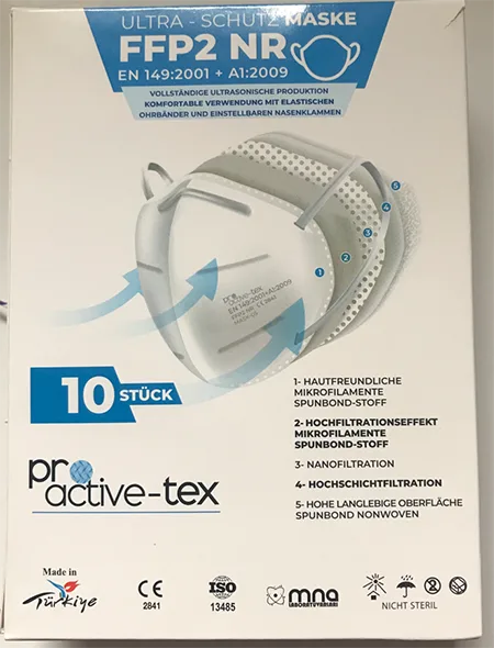 Particle filter mask