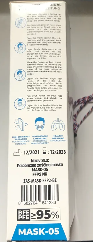Particle filter mask
