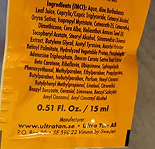 Body lotion