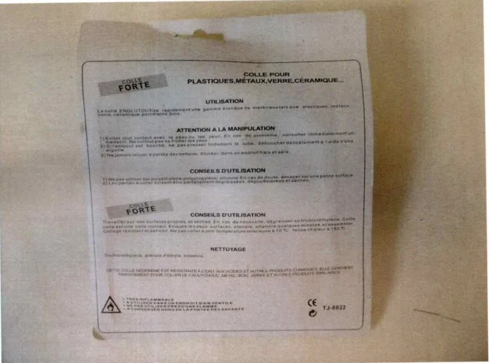 Paquet de 4 tubes de colles(2 colles forte+ 2 colles fixtout)
