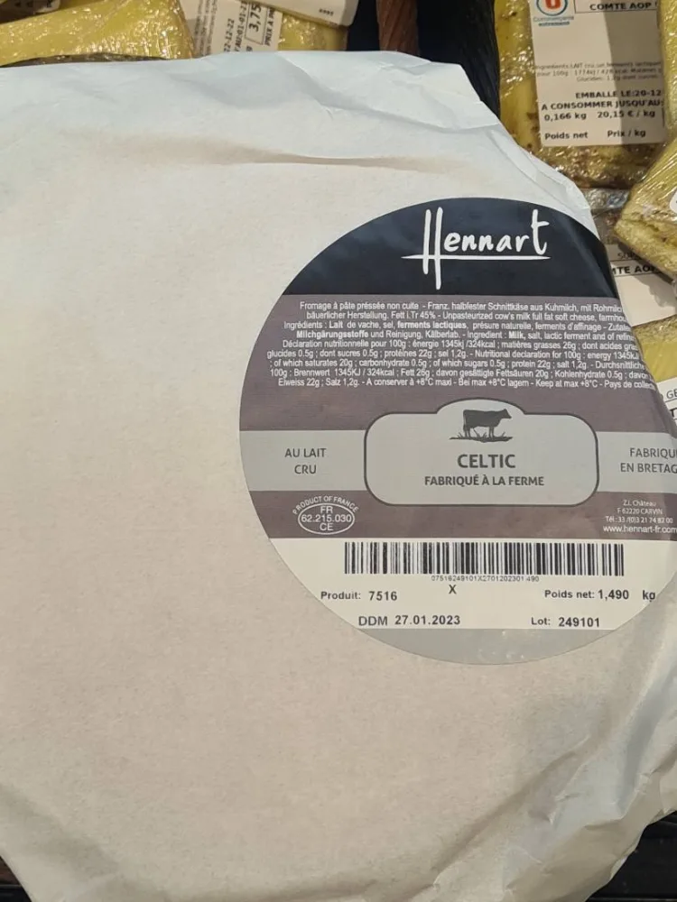 Celtic fermier au lait cru