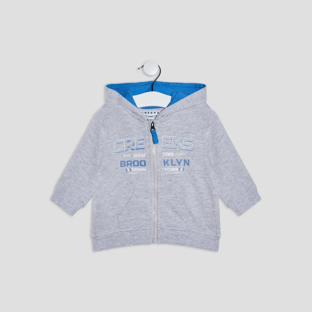 Sweat zippe - garcon 0-36mois