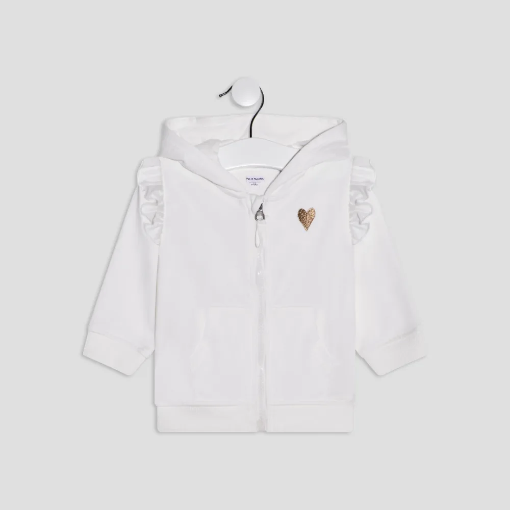 Gilet zippé - fille 0-36 mois