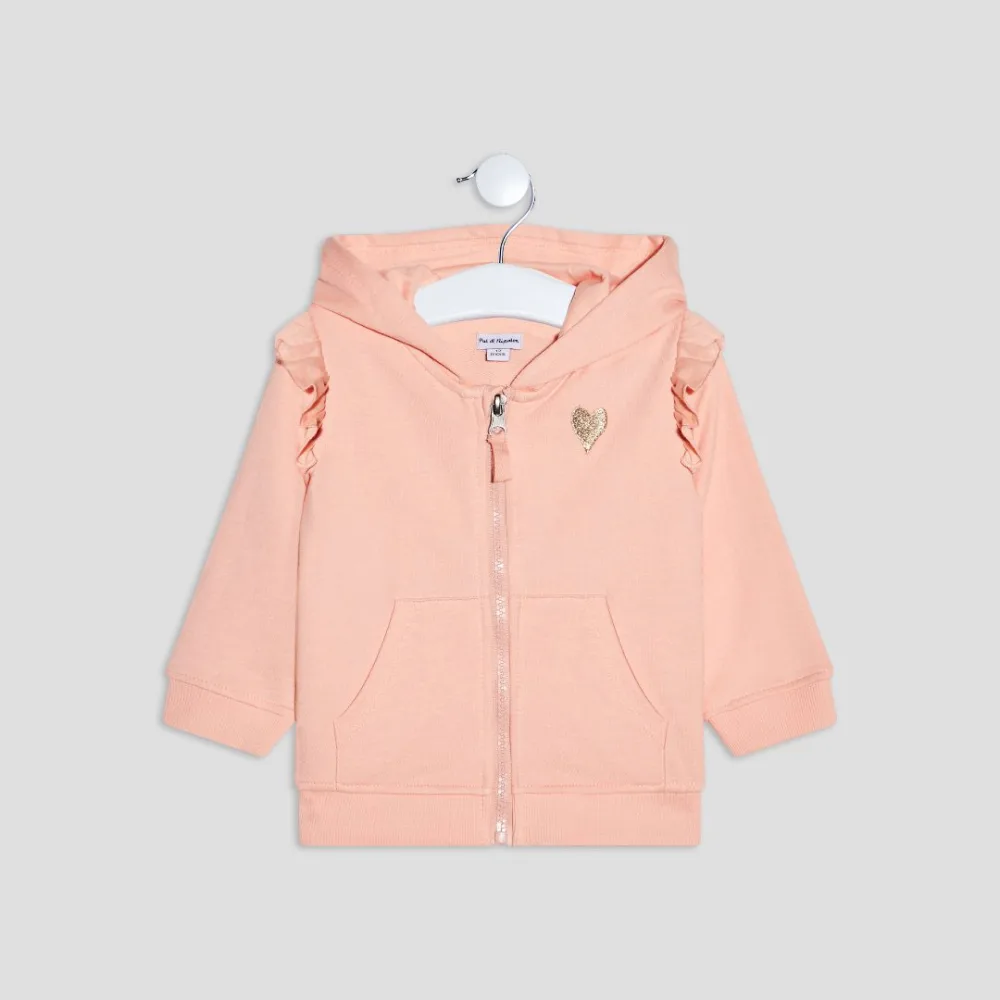 Gilet zippé - fille 0-36 mois