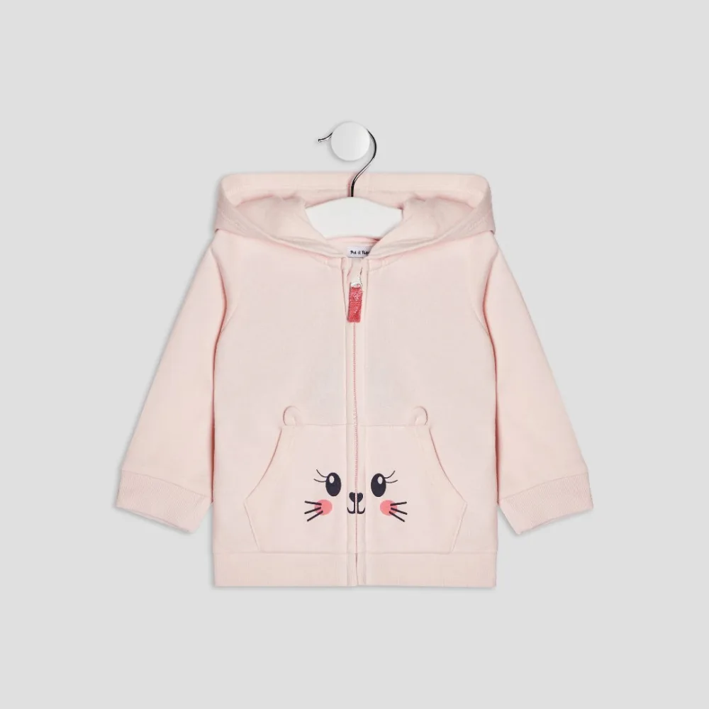 Gilet zippé - fille 0-36 mois