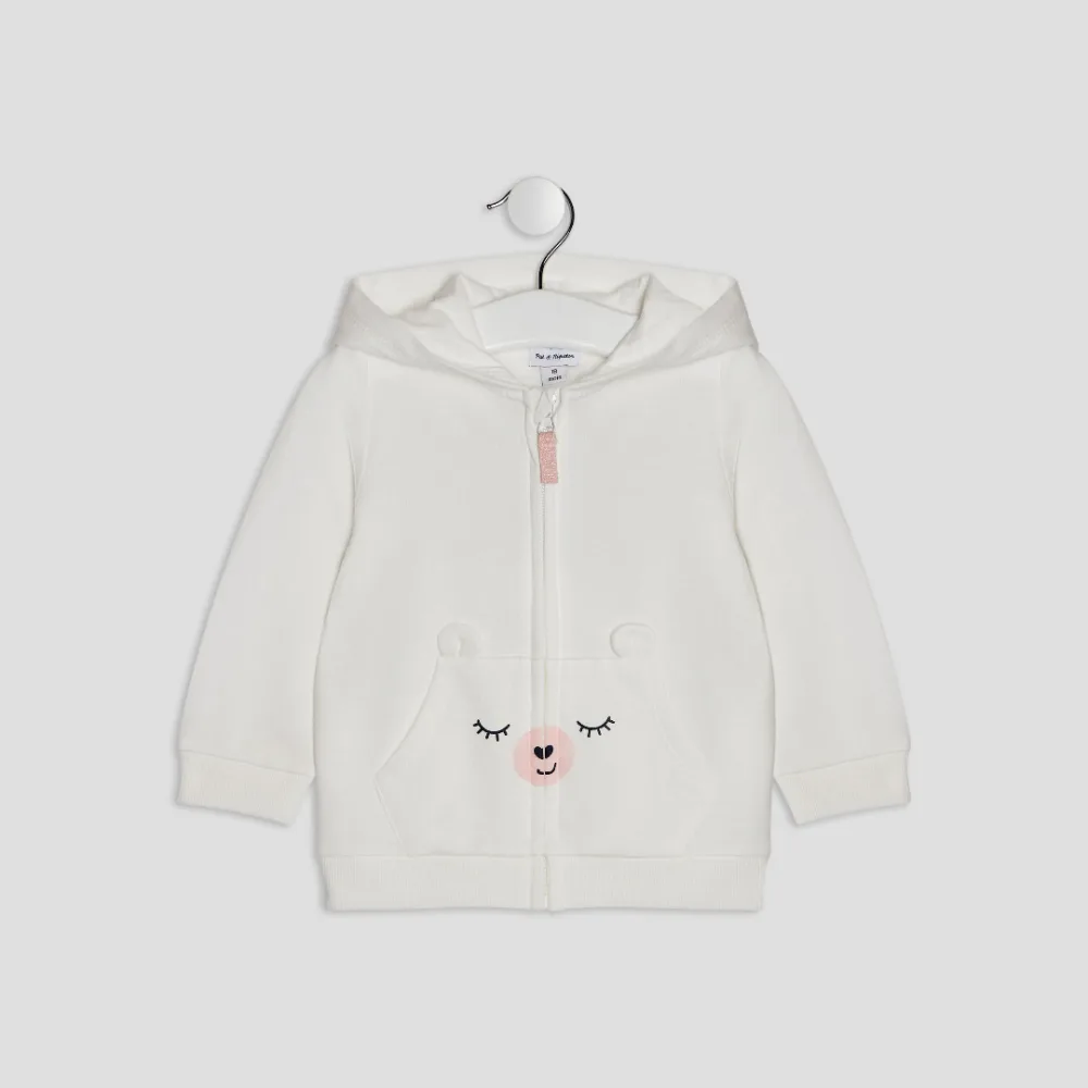 Gilet zippé - fille 0-36 mois