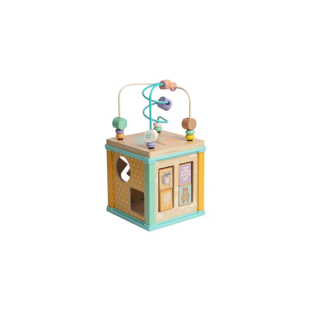 Cube d'activités en bois