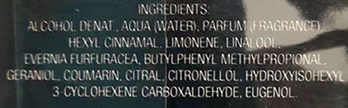 Eau de toilette