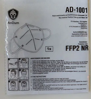 Particle filter mask