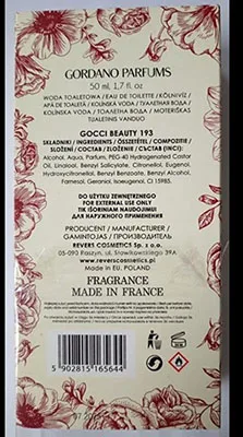Eau de toilette
