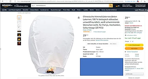 Sky lantern