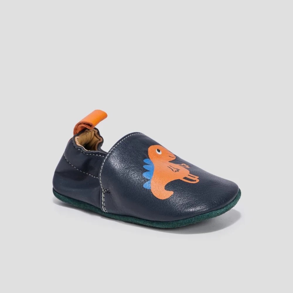 Chaussons cuir bebe