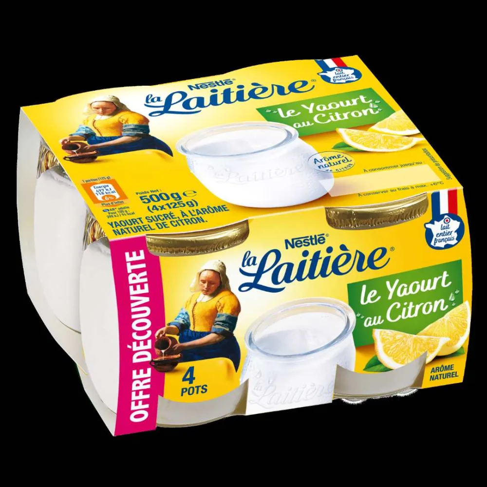 Yaourt au citron 4x125g